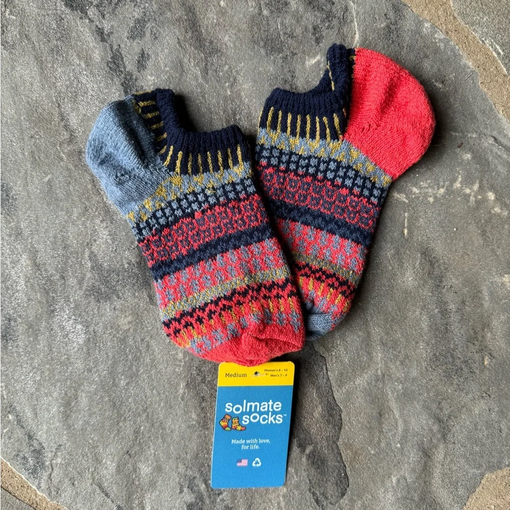 Free People 🌟Solmate Socks Mismatched  - Masala Ankle Socks